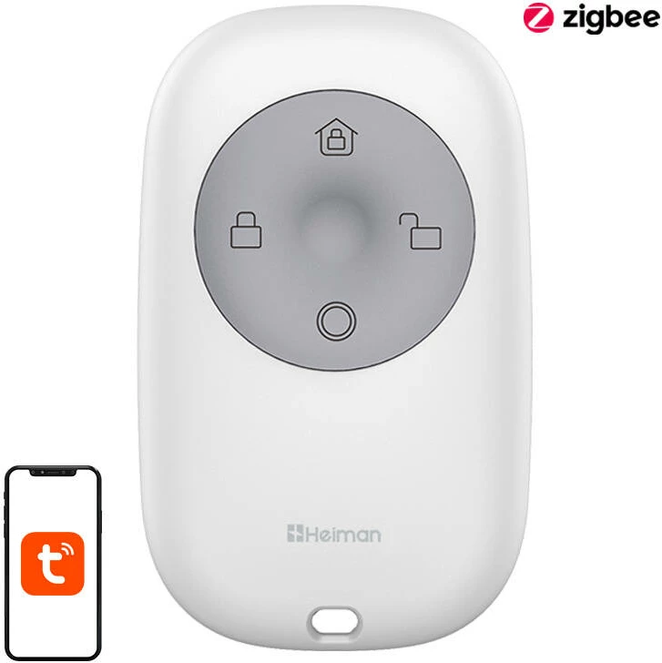 Pametni daljinski upravljalnik za pametni dom Heiman HS1RC-E, Zigbee, bel