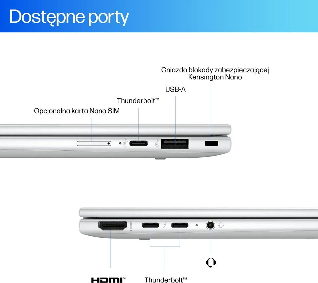 Prenosni računalnik hibrid 2-v-1 14" 512 GB SSD, Windows 11 Pro, srebrn — HP EliteBook X Flip G1i