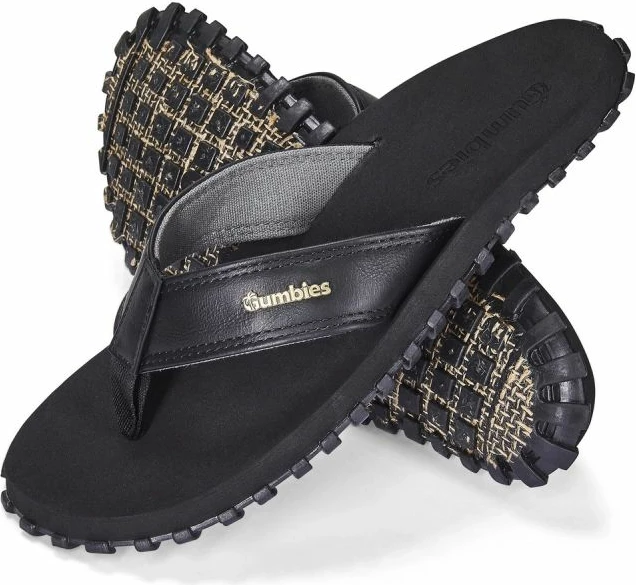 Minimalistične japonke Vegovert Gumbies, moški in otroci, črne