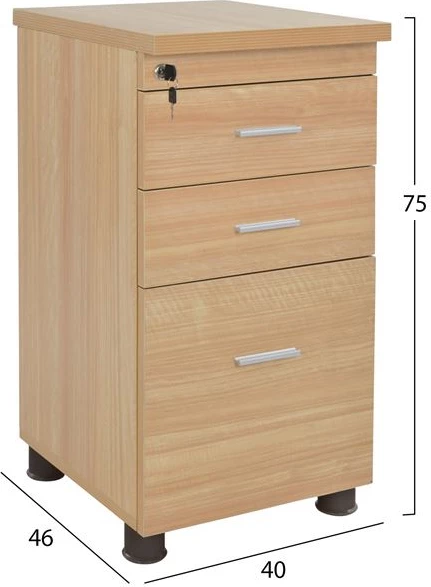 Profesionalni pisarniški predalnik v barvi hrasta FH2049.11 40x52x60 cm