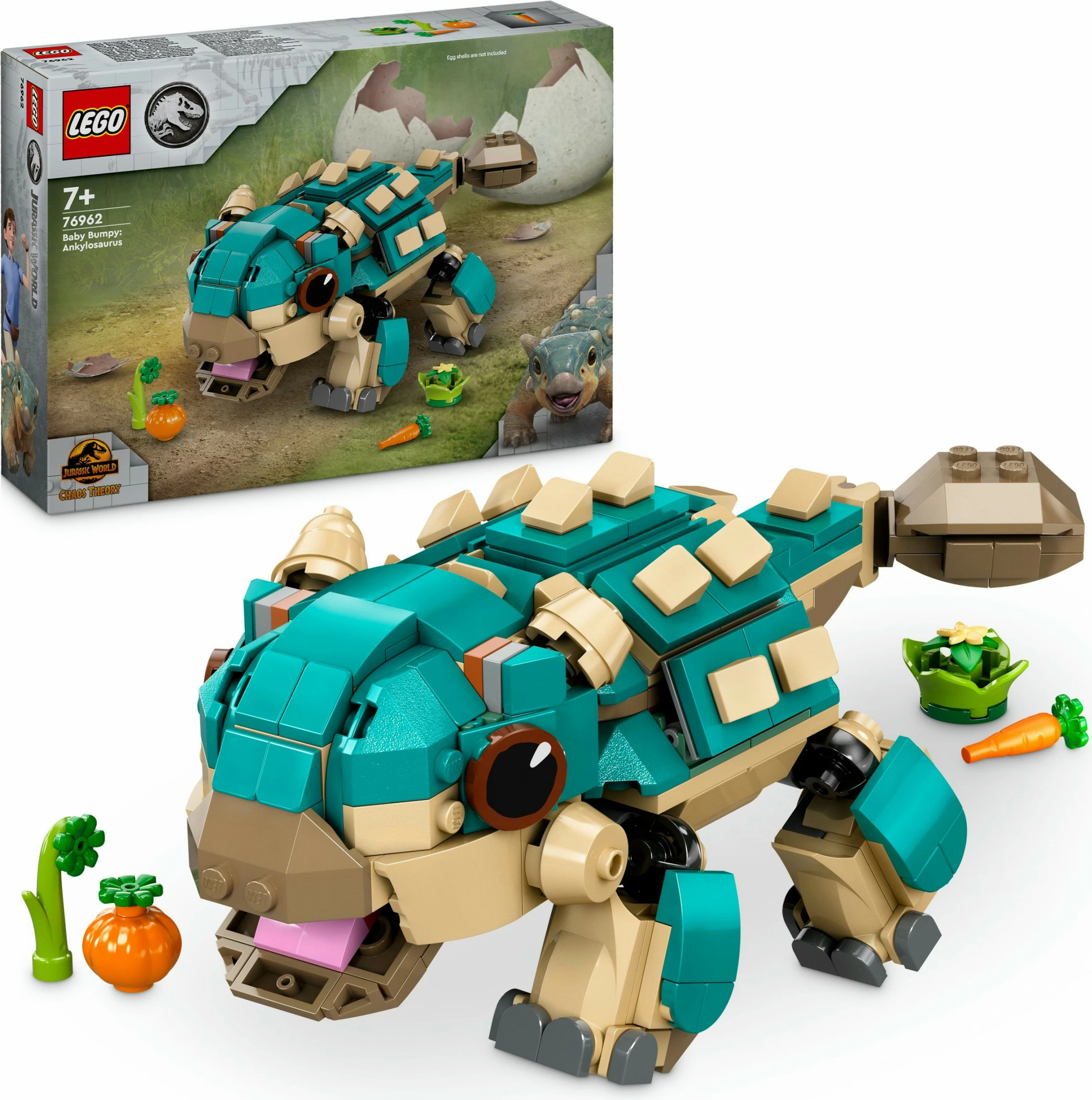 Set gradnje: mladi Ankylosaurus Bumpy (LEGO Jurassic World 76962), večbarven