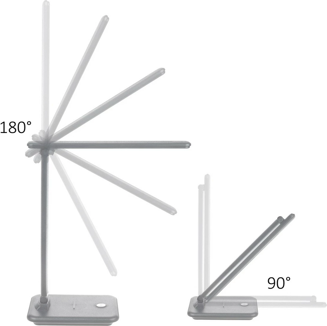 Namizna LED svetilka 9 W z brezžičnim polnilcem Qi, bela Maclean MCE616W
