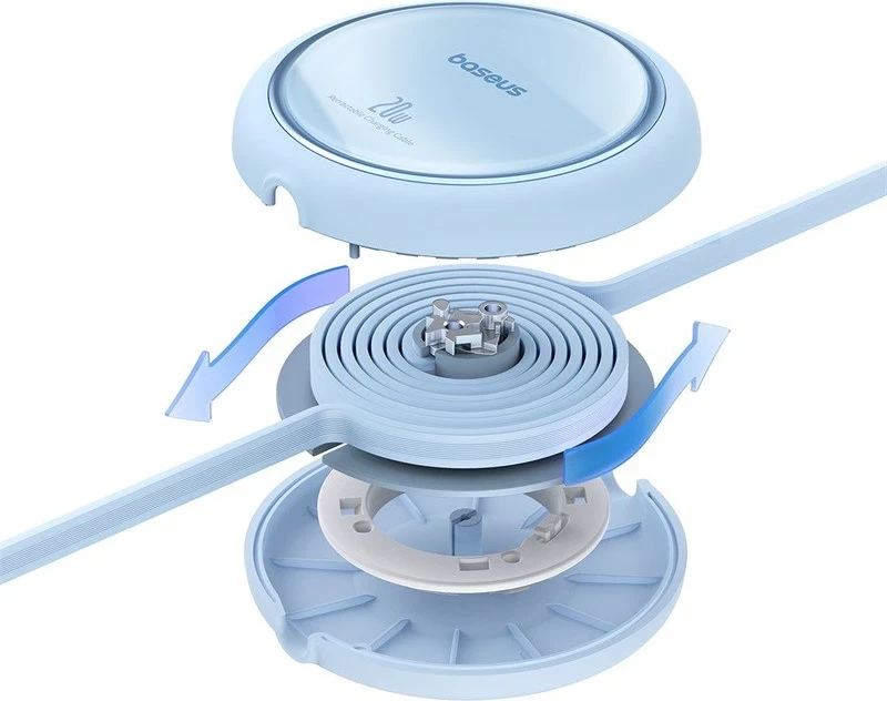 Kabel za hitro polnjenje USB C v Lightning, 1 m, 20 W, modra - Baseus Free2Pull