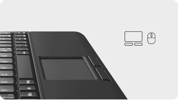 Kompaktna tipkovnica z vgrajenim touchpadom KeySonic KSK-3211ELU, QWERTZ, LED, črna