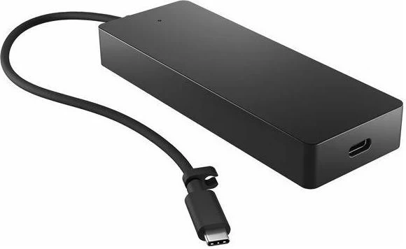 4K USB-C večportni doking hub, HP, črn