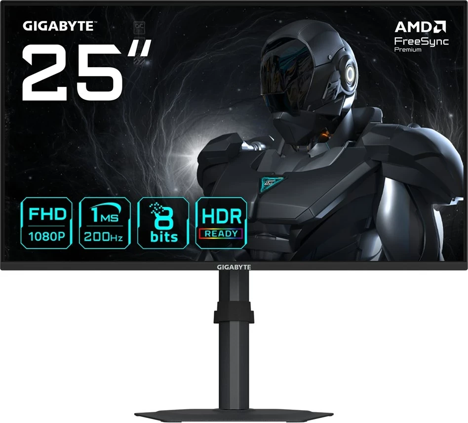 Gaming monitor 24,5" Gigabyte G25F2, FHD, 200 Hz, 1 ms, HDR, črn