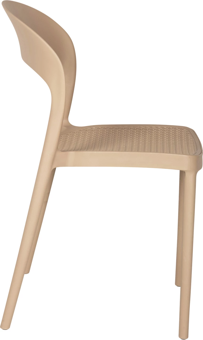 Stol iz polipropilena CLEO FH5936.03 kapučino 49x54,5x80,5H cm