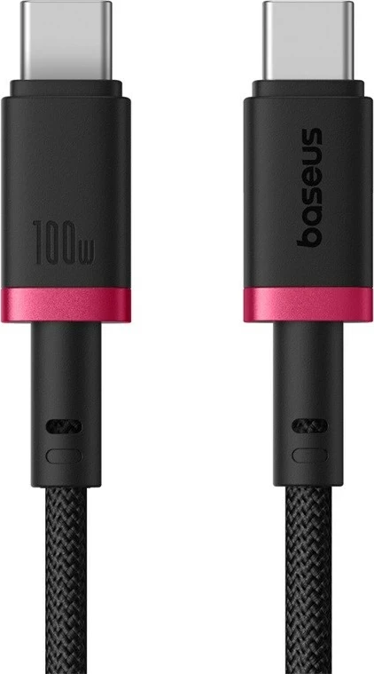 Kabel za hitro polnjenje Type C v Type C, 100 W, 1 m, rdeč - Baseus Dura