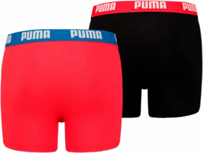 Otroške boksarice Puma Basic Boxer 2P, črne in rdeče