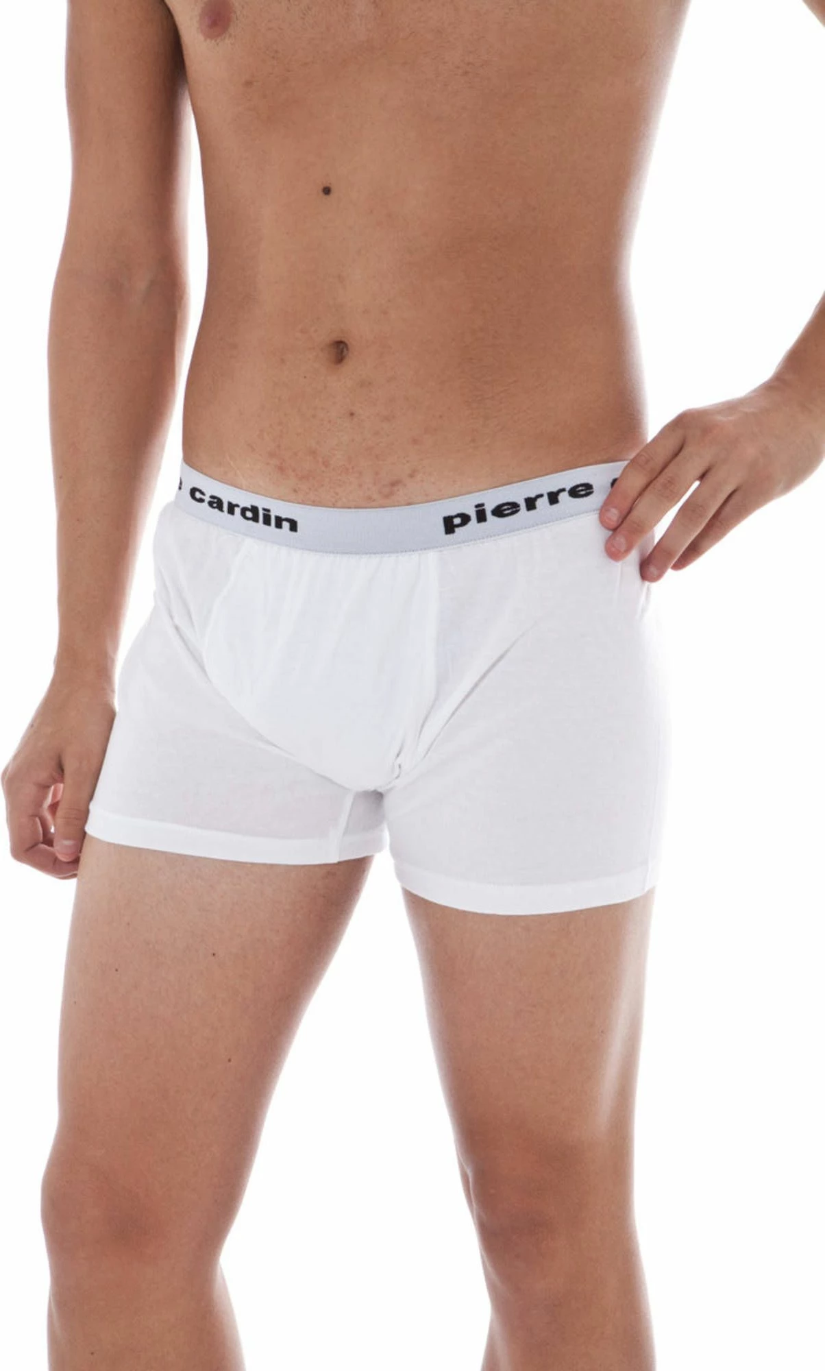 Boksarice za moške, bele Pierre Cardin