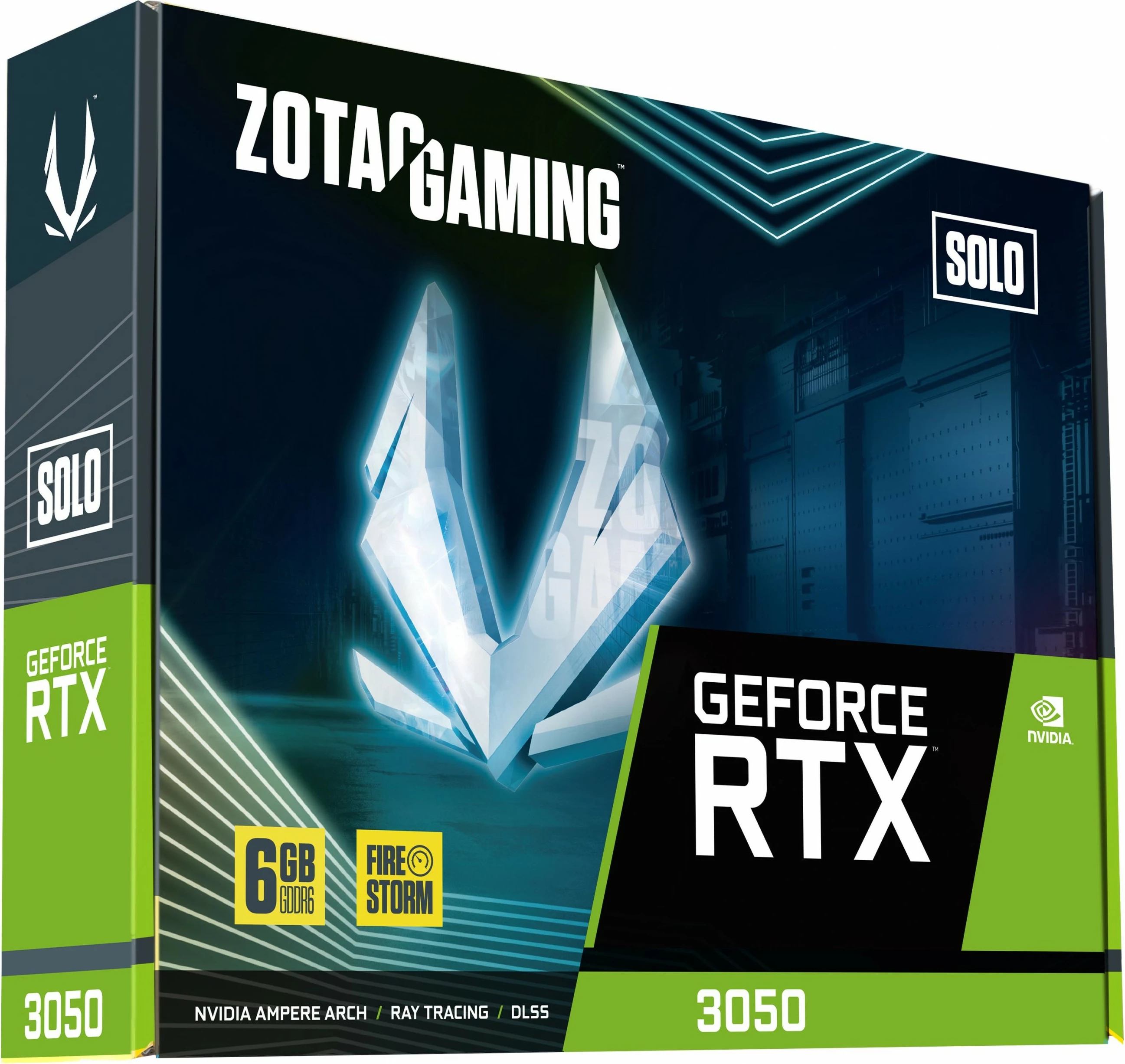 Grafična kartica Zotac GAMING GeForce RTX 3050 Solo, 6 GB, GDDR6, PCI Express x8 4.0, črna
