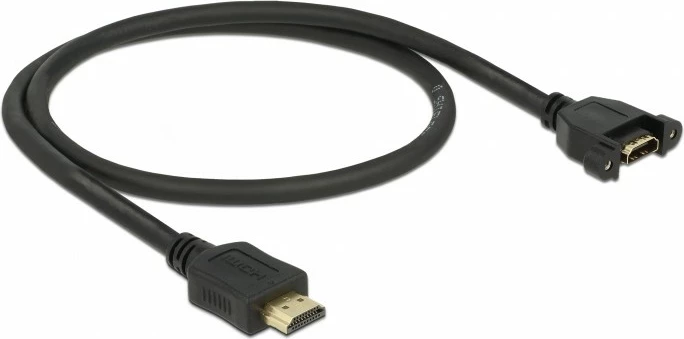 Podaljševalni HDMI kabel, DeLOCK 85463, 0,5 m, 4K, črn