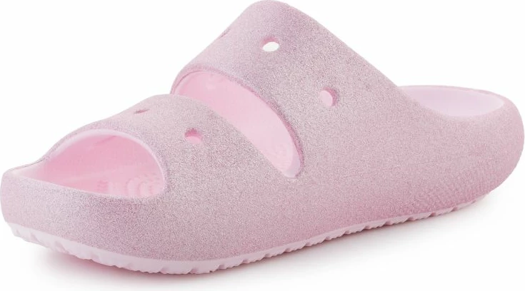 Sandali Crocs Classic Glitter V2, rožnati — za ženske in otroke