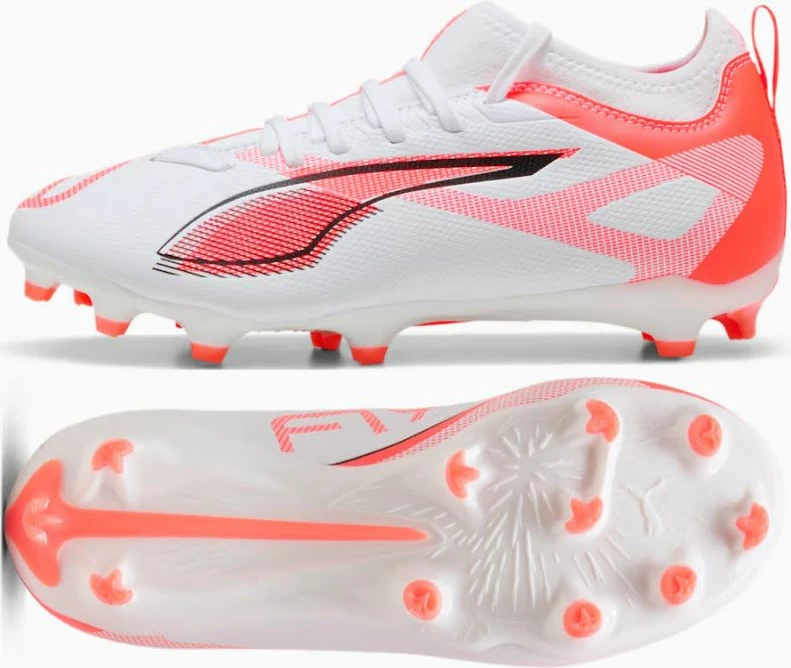 Čevlji za nogomet za otroke Puma, beli