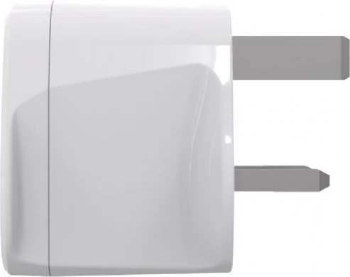 Potovalni napajalni adapter World → UK, 10A, ozemljena vtičnica tip G, bela, Gembird A-AC-UKMINTF