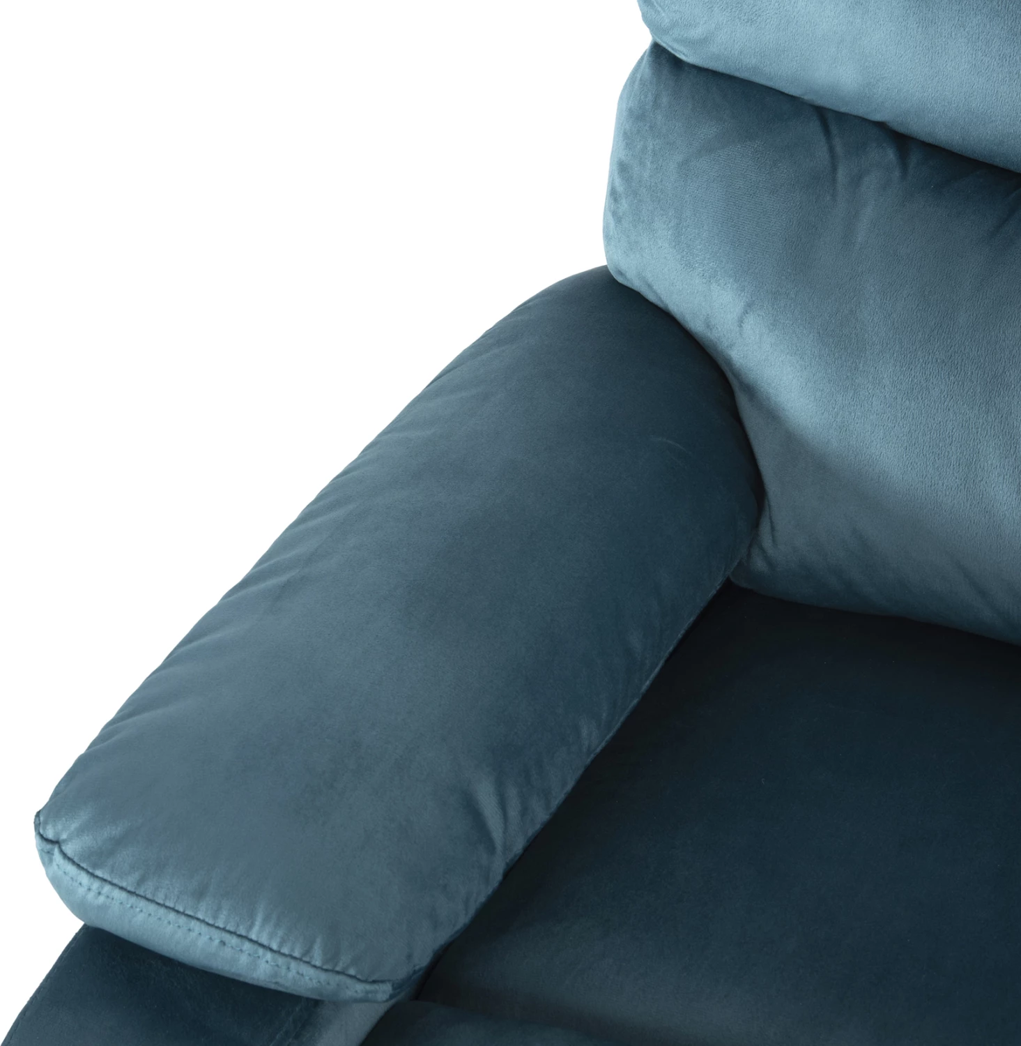 Sprostitveni naslanjač YASUMU FH9783.06 v petrolejsko modrem žametu 80x93x100H cm