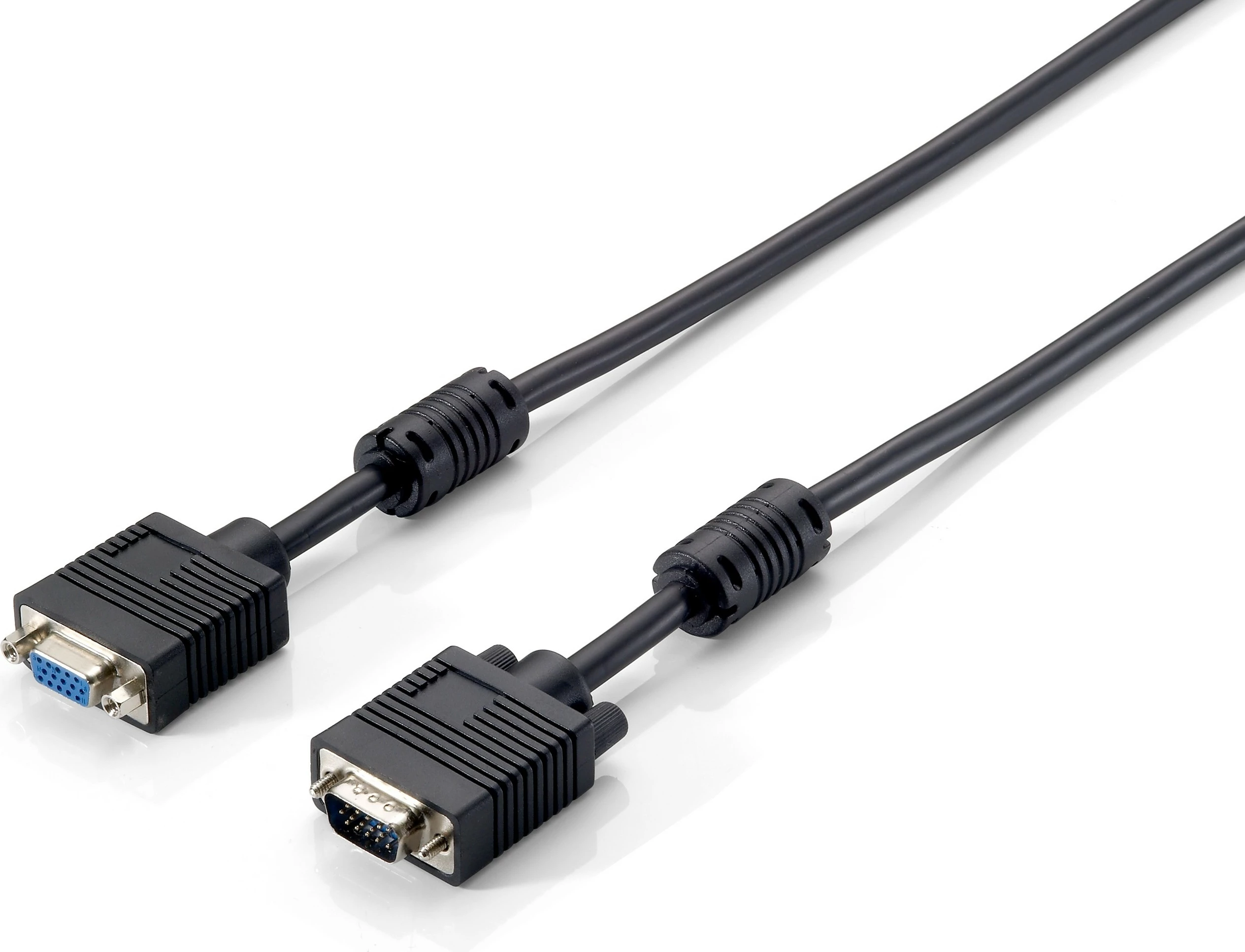 Podaljševalni VGA kabel Equip HD15, 5 m, črn