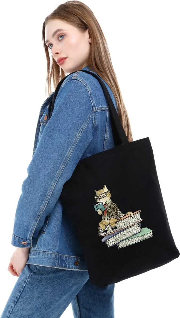 Tote torba Pauldavis, črna, Zoozie Bags, 35 x 40 x 8 cm