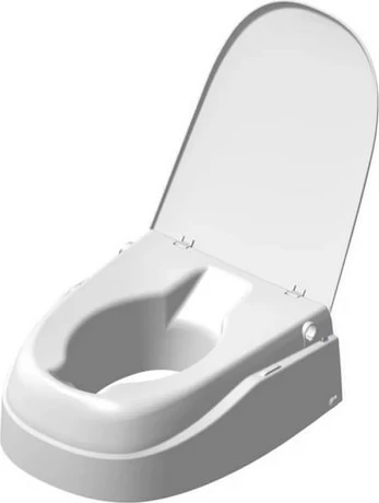 Nadgradnja sedeža za stranišče DIETZ SmartFix, brez opore za roke, bela