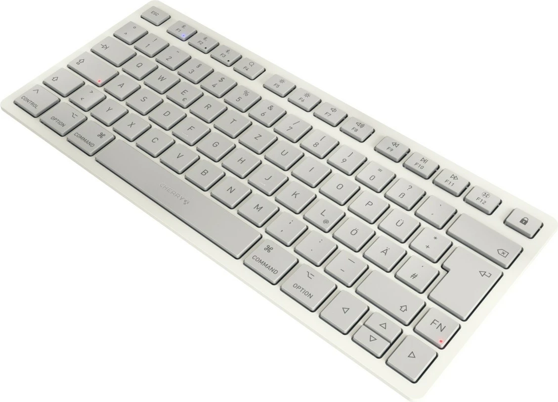 Kompaktna brezžična tipkovnica, Cherry KW 7100 MINI BT, 75%, Bluetooth, QWERTZ, bela