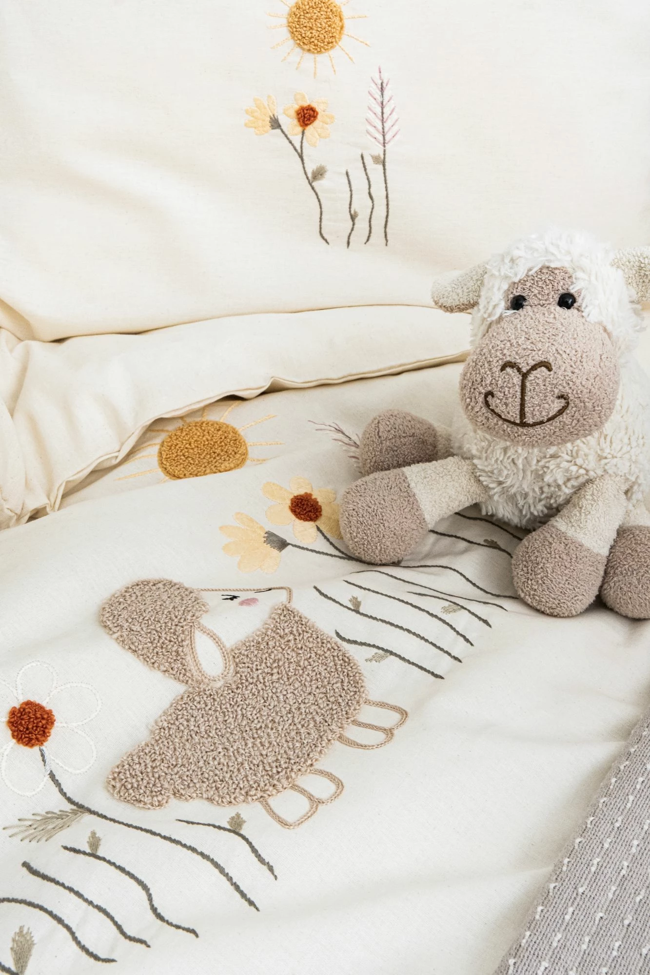 Otroški komplet posteljnine, bež, L'essentiel Little Sheep