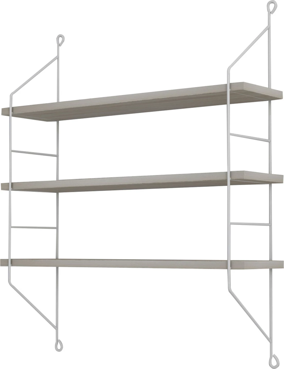 Stenske police ACHALA FH9185.15 melamin v sonoma-beli okvir 60x15x68Hcm
