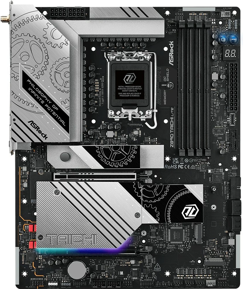 Matična plošča ASRock Z890 Taichi Lite, Intel, LGA 1851, DDR5, 256 GB