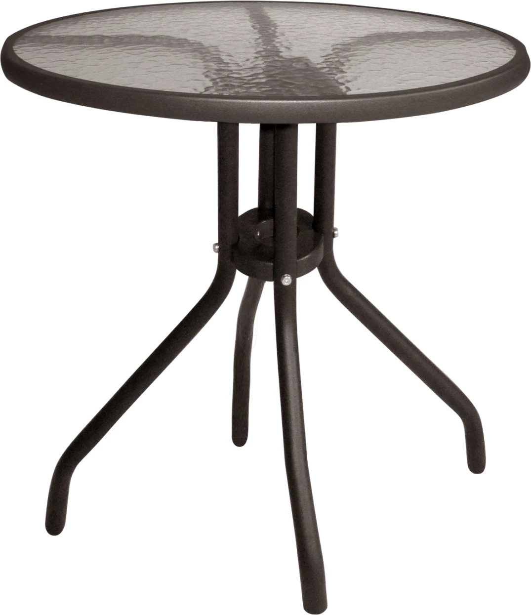 Komplet jedilnice 3 kosov z mizo Φ70 in stoli v barvi kamelje rjave FH5180.02