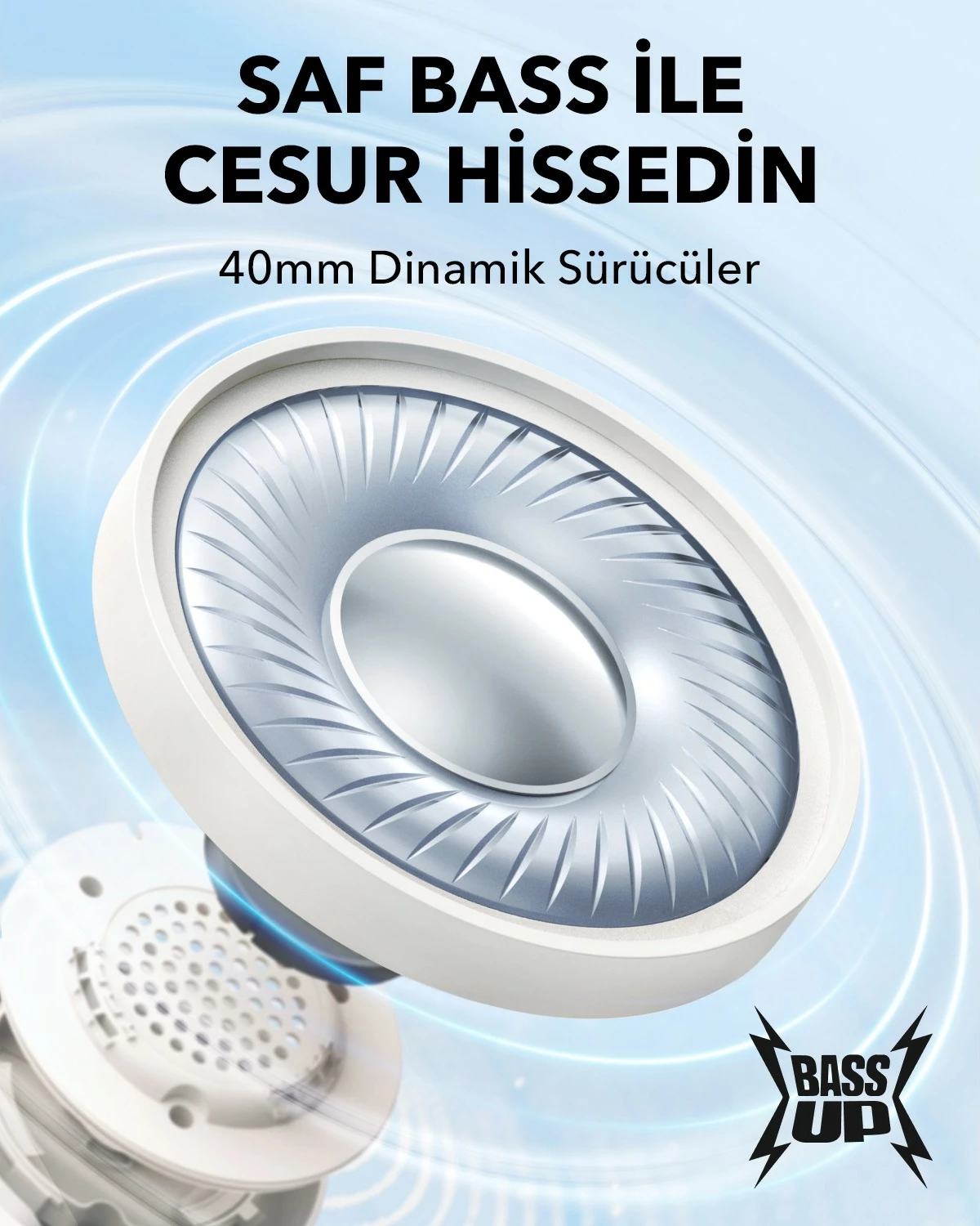 Brezžične slušalke Anker Soundcore H30i, Bluetooth, bele