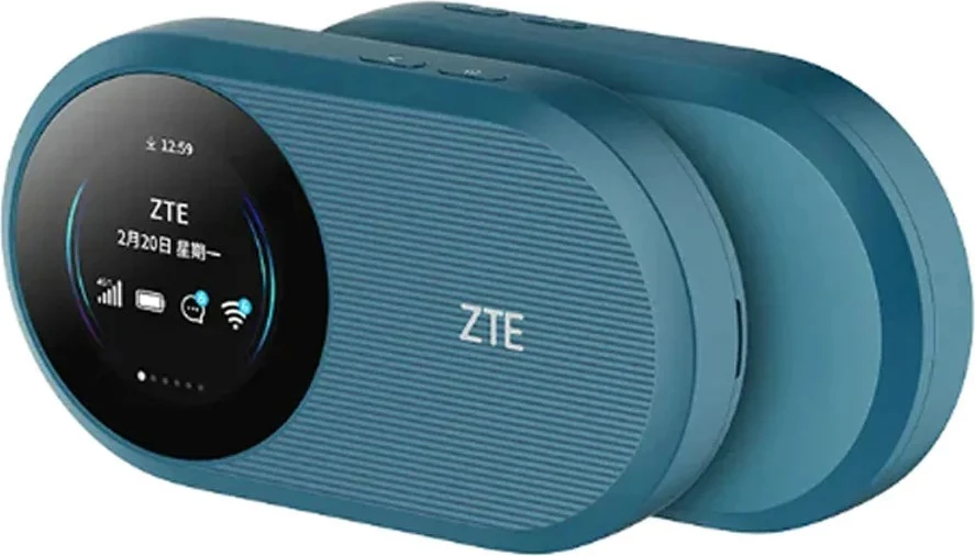 Prenosni usmerjevalnik ZTE U10S Pro 4G Mobile WiFi6, turkizna