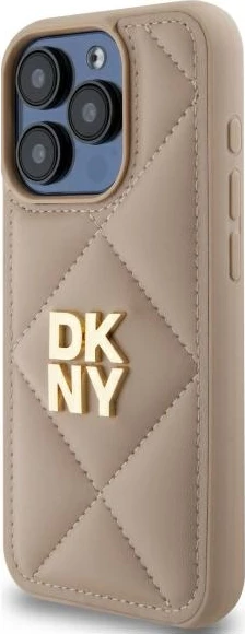 Ovitek za iPhone 15 Pro, DKNY, bež