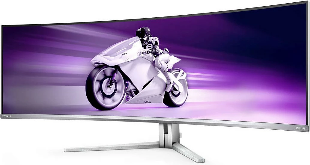 Ultraširok QD-OLED zaslon 49 inč, 5120x1440, 32:9, Ambilight, USB-C - Philips 49M2C8900, bel