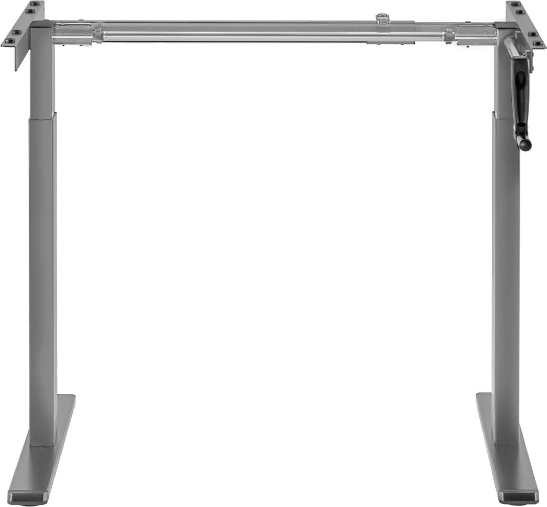 Korniza za mizo, ročno nastavljiva višina 70–118 cm, brez plošče, 60 kg, Maclean MC-790NG, siva