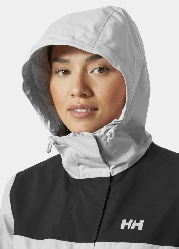 Dežni jakna Vancouver Helly Hansen za ženske, bela