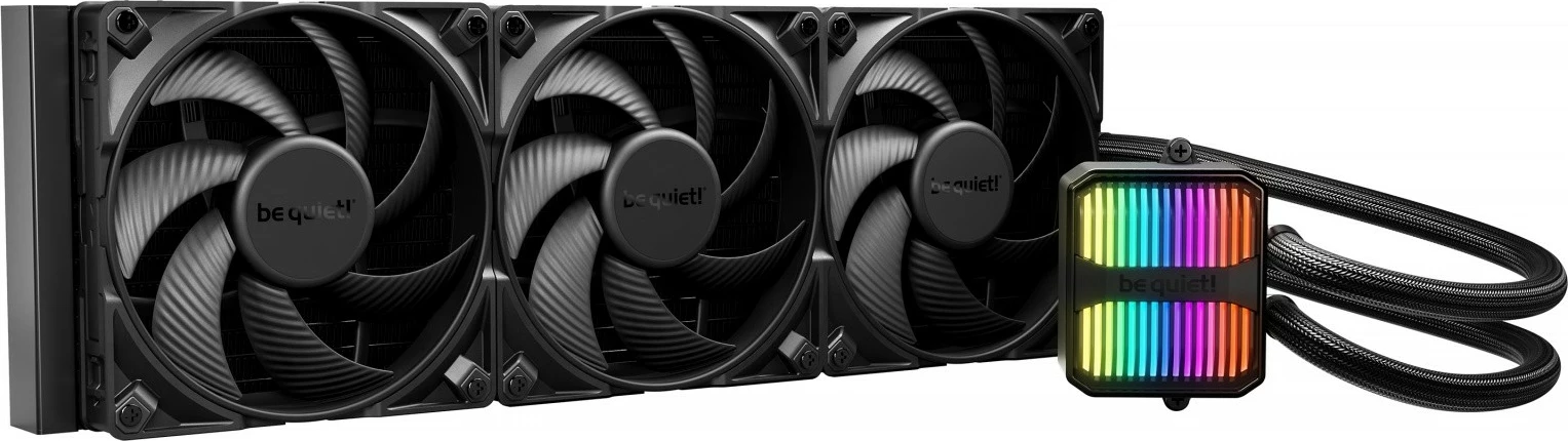 AIO vodno hlajenje 420 mm, 3 ventilatorji, ARGB be quiet! Silent Loop 3