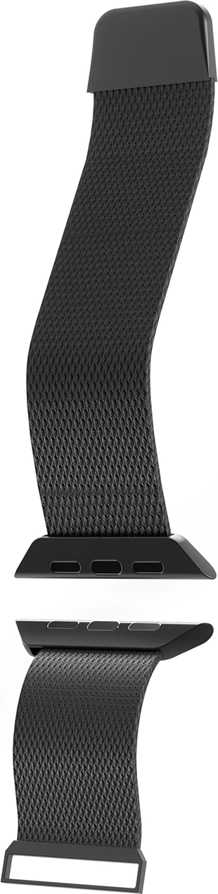Elegantna milanese zapestnica iz jekla za Apple Watch, 38/40/41 mm, črna