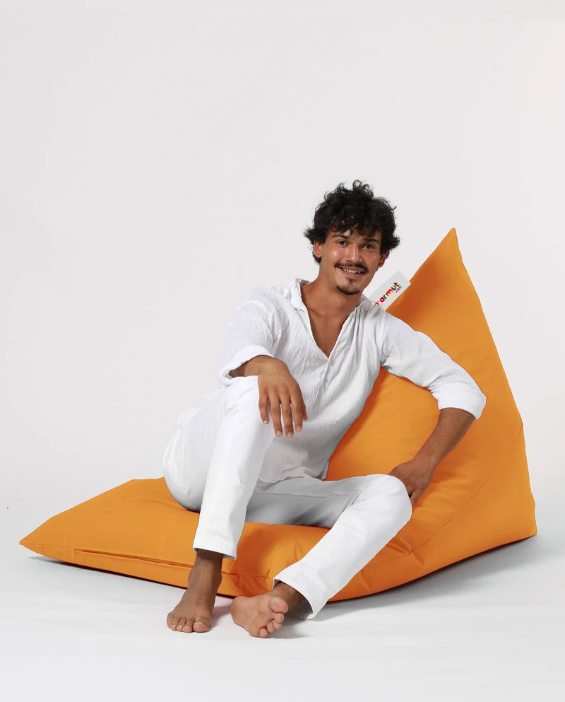Puf za vrt, oranžen, Pyramid Big Bed, Atelier del Sofa