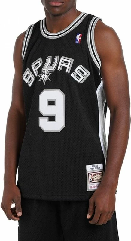 Basketball dres Mitchell & Ness San Antonio Spurs, črn