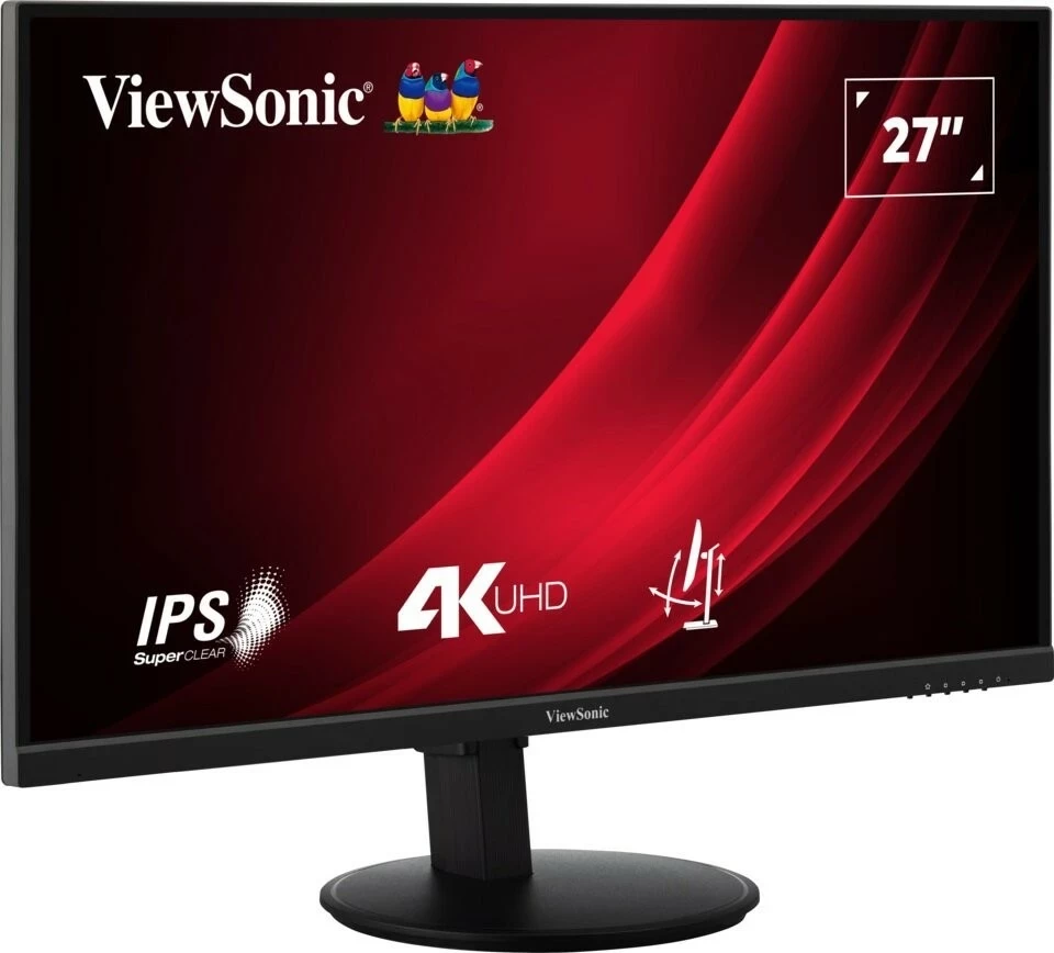 27-palčni IPS 4K UHD monitor Viewsonic VG2708-4K, 4 ms, 60 Hz, USB-C, HDR400, črn