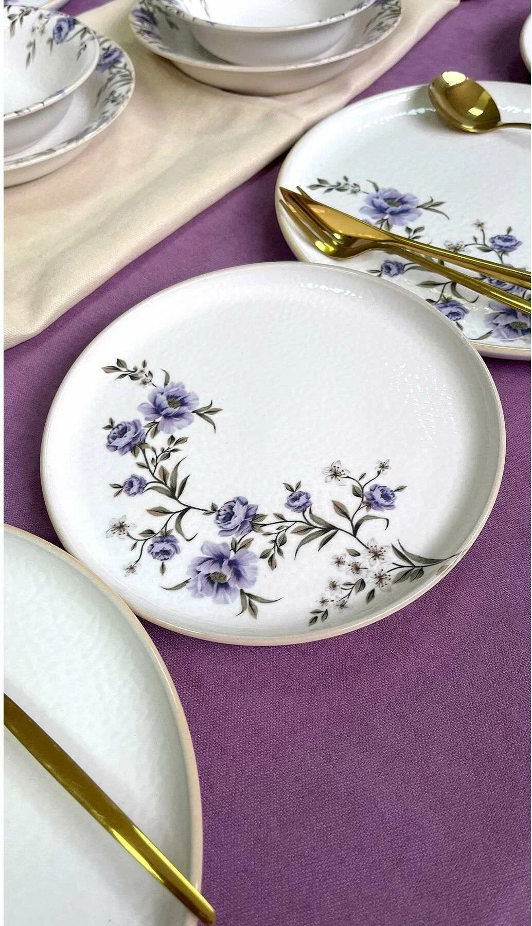 Komplet jedilne posode, 24-delni, Hermia Concept RolyefliLux24