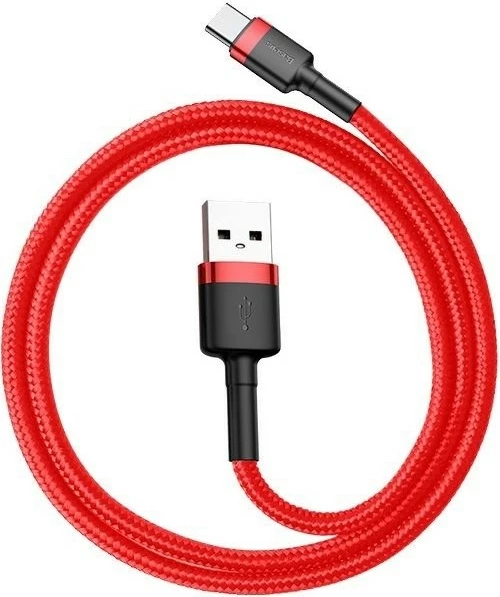 Kabel za polnjenje USB-C, Baseus, 2 m, rdeč