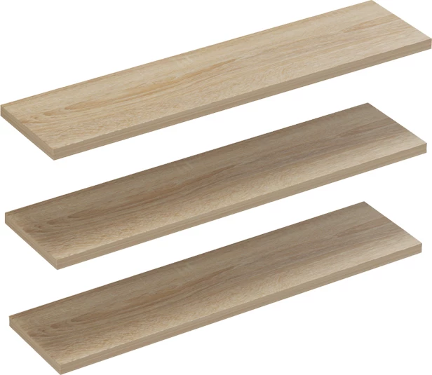 Stenska polica, barva sonoma, 60 x 14,5 x 1,8 cm