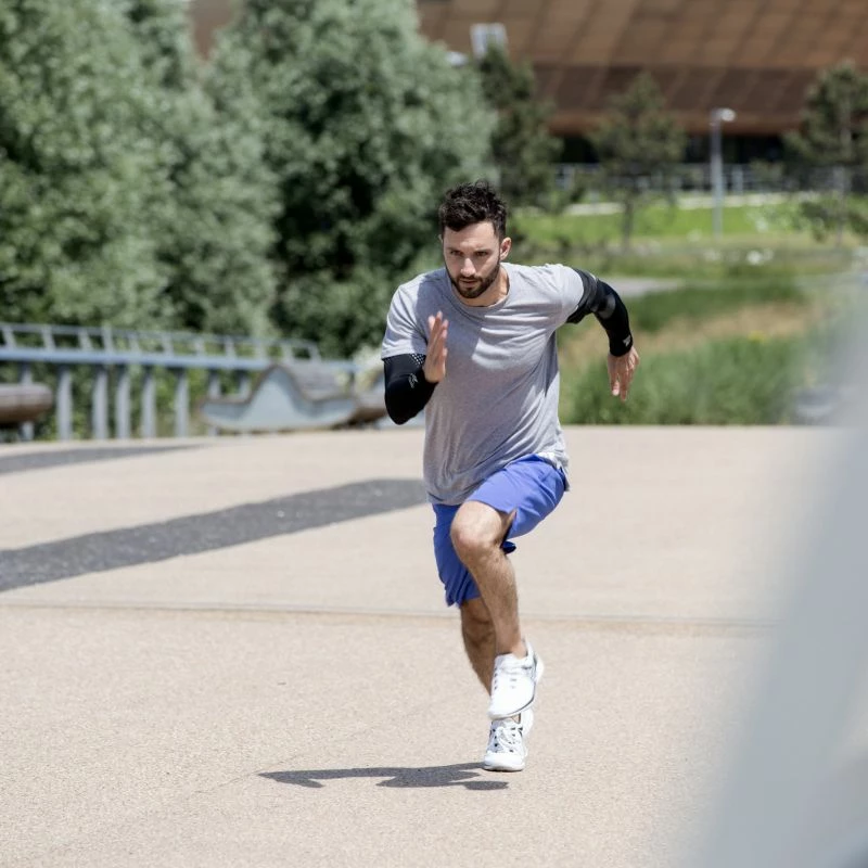 Kompresijske rokavi za trening Reebok, črni