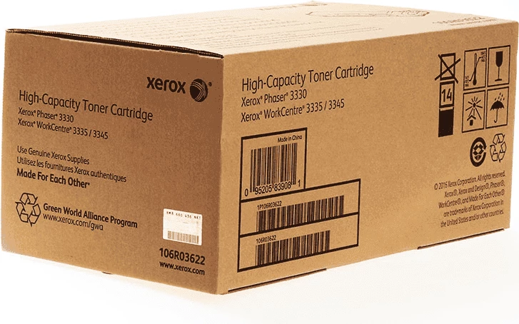 Toner kartuša velike zmogljivosti XL 8000 strani, Xerox 106R03622, črna