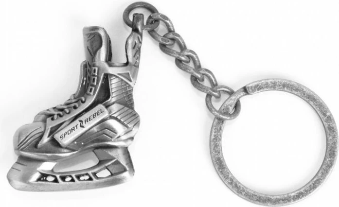 Obesek za ključe iz jekla Sportrebel Skate, srebrn