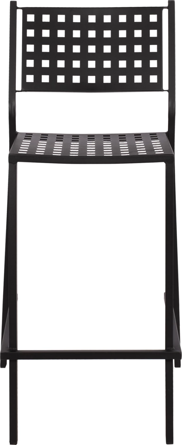 Barski stol Olympias kovinski FH5528.01 črne barve 47x58x111 cm