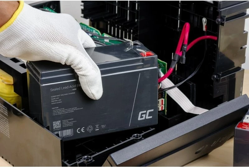 Industrijska baterija Green Cell AGM37, 4000 mAh, 4 V, črna