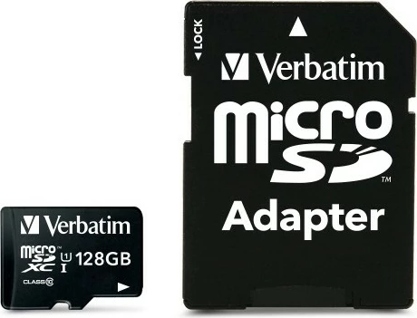 Kartica MicroSDXC 128 GB, Class 10, UHS-I, črna - Verbatim