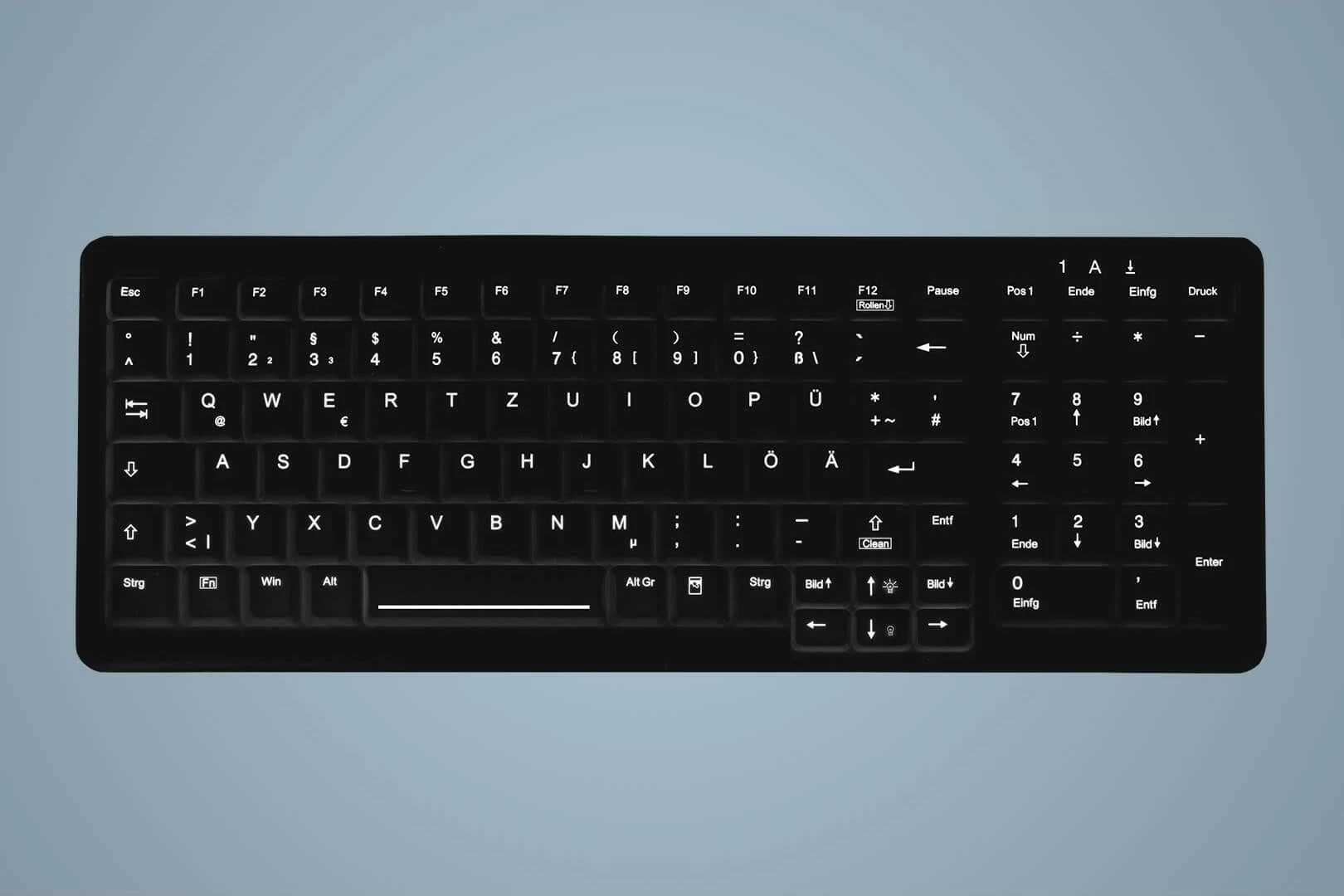 Medicinska tipkovnica Cherry Active Key AK-C7000, žična, USB, QWERTZ, črna