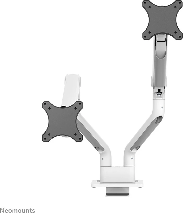 Namizni nosilec za dva monitorja, Neomounts DS70S-950WH2, Clamp/Grommet, 18 kg, 43,2 cm (17"), 88,9 cm (35"), 100 x 100 mm, bel